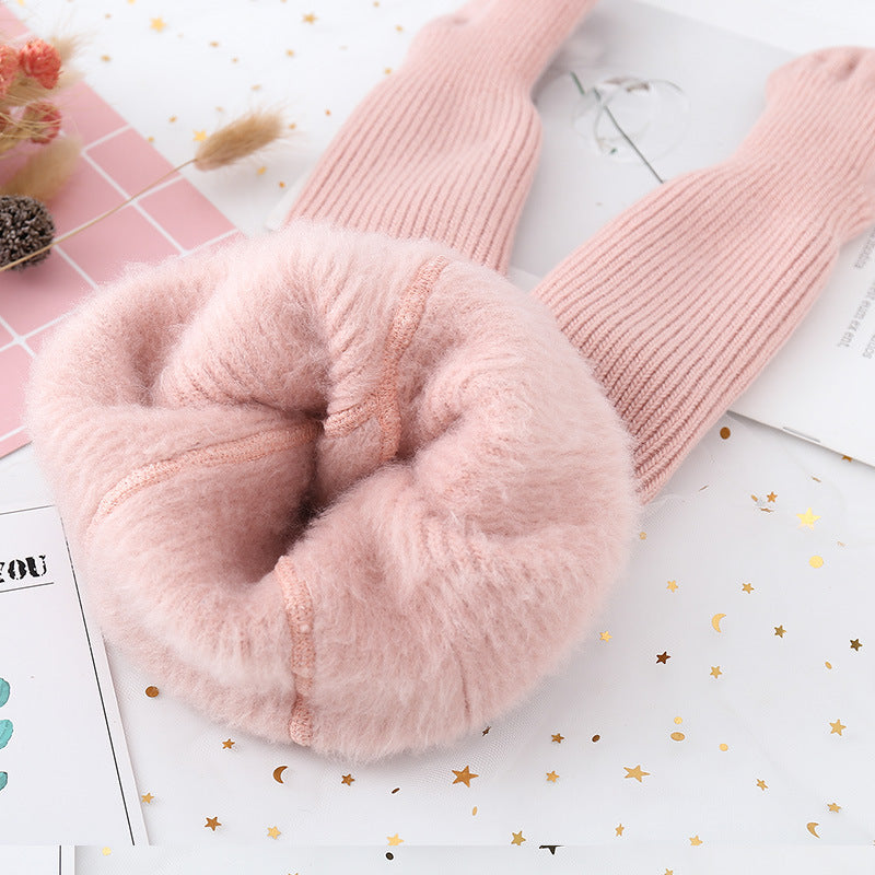 Add Fleece Pantyhose And Thick Fall And Winter Leggings For Boys And Girls