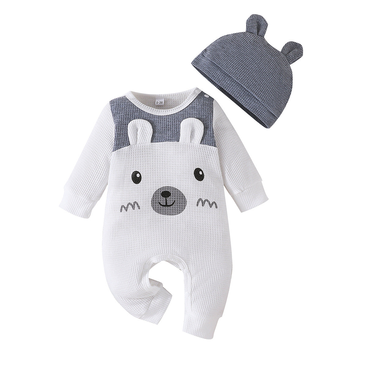 Long Sleeve Jumpsuit Hat Jumpsuit Children's Clothing - MomiDream