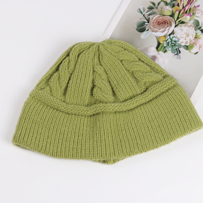 New Japanese Slouchy Knitted Fisherman's Hat Girl