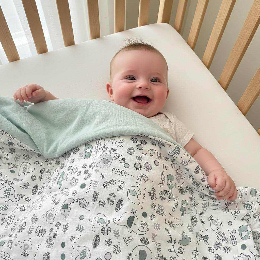 Baby Muslin Cotton Blanket – Soft Breathable Newborn Swaddle Wrap