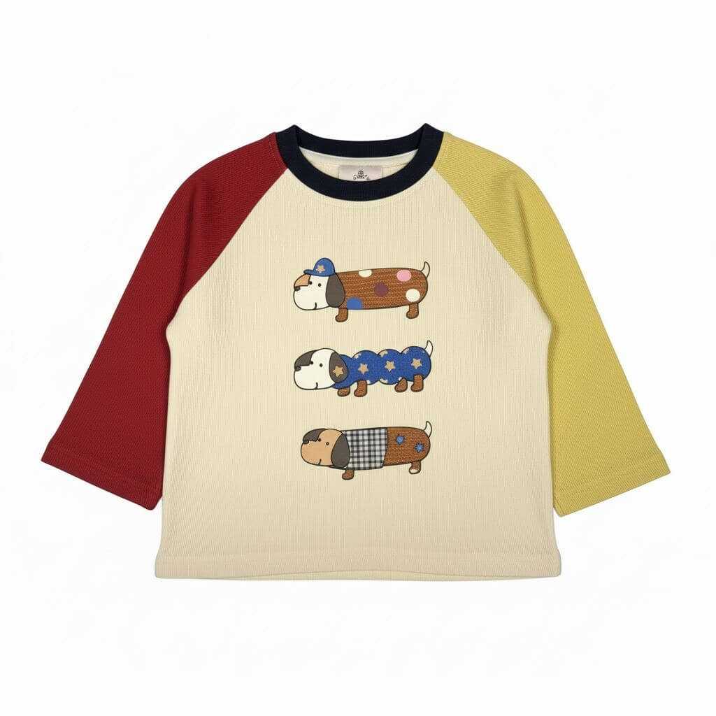 MomiDream Kids Long Sleeve Shirt – Soft Cotton Blend, Unisex Toddler Top