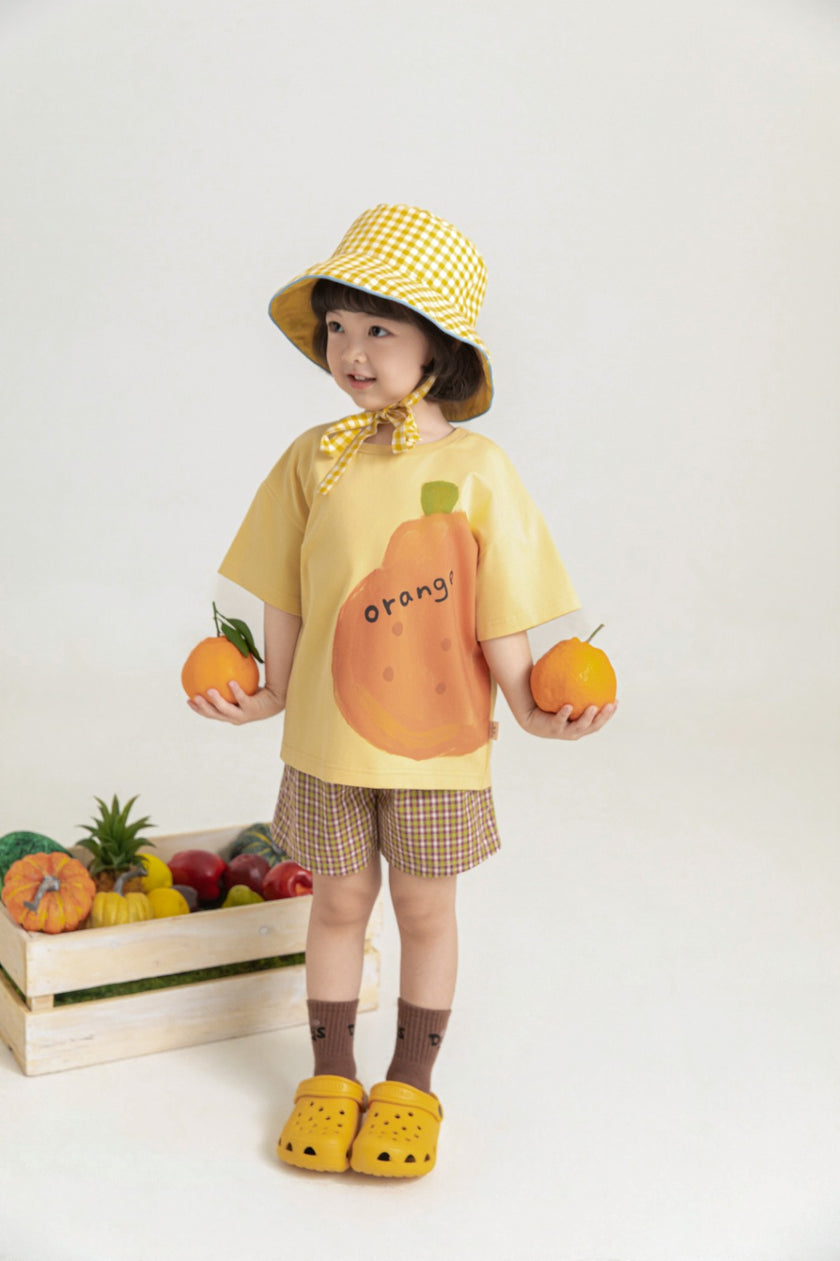 Girls Soft Cotton Graphic T-Shirt – Breathable Short Sleeve Top