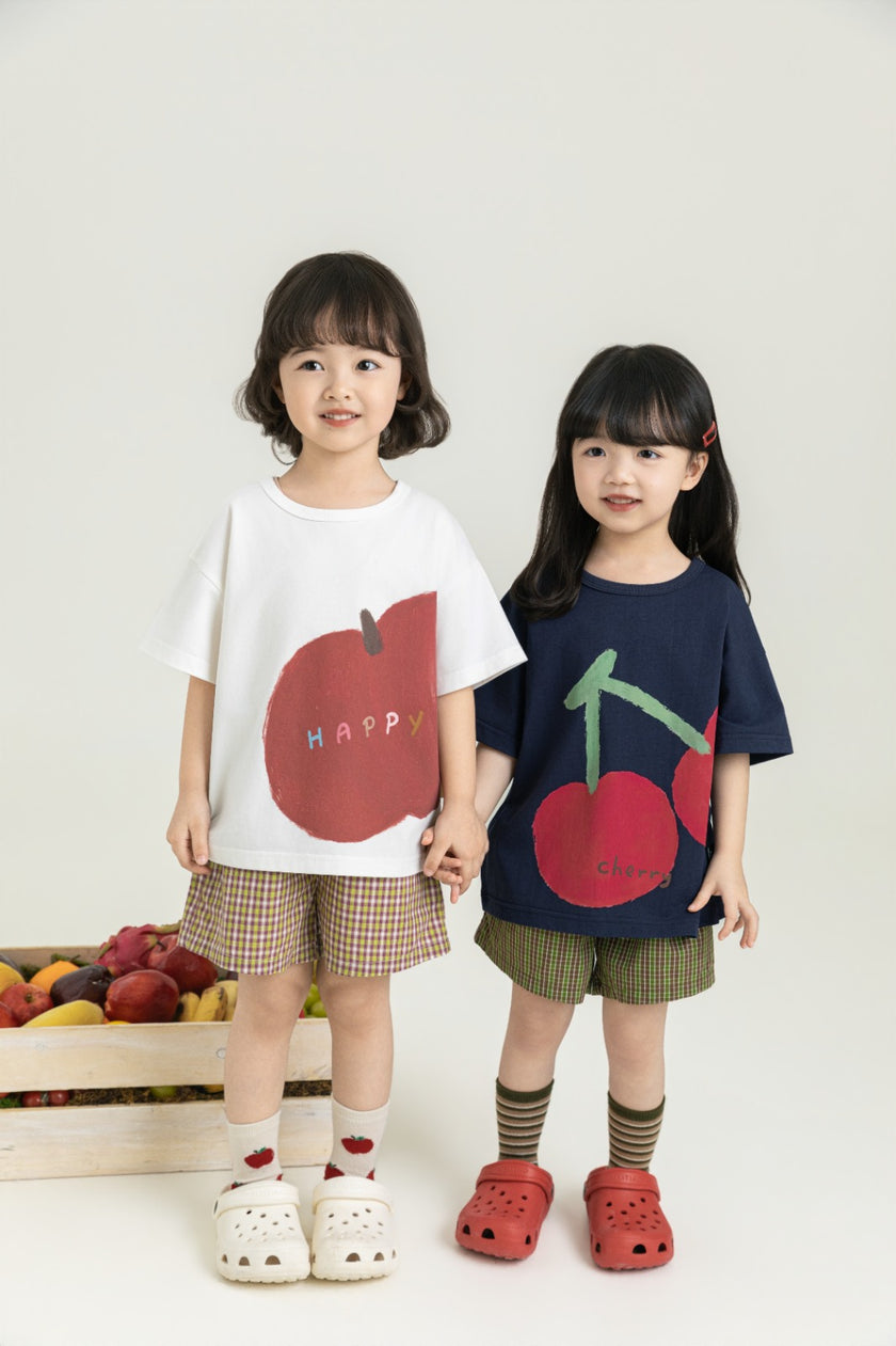 Girls Soft Cotton Graphic T-Shirt – Breathable Short Sleeve Top