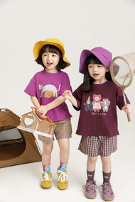 Kids Printed Cotton T-Shirt – Soft Breathable Short Sleeve Top