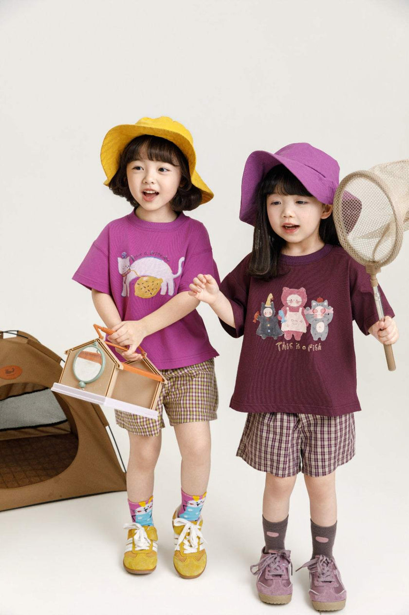 Kids Printed Cotton T-Shirt – Soft Breathable Short Sleeve Top