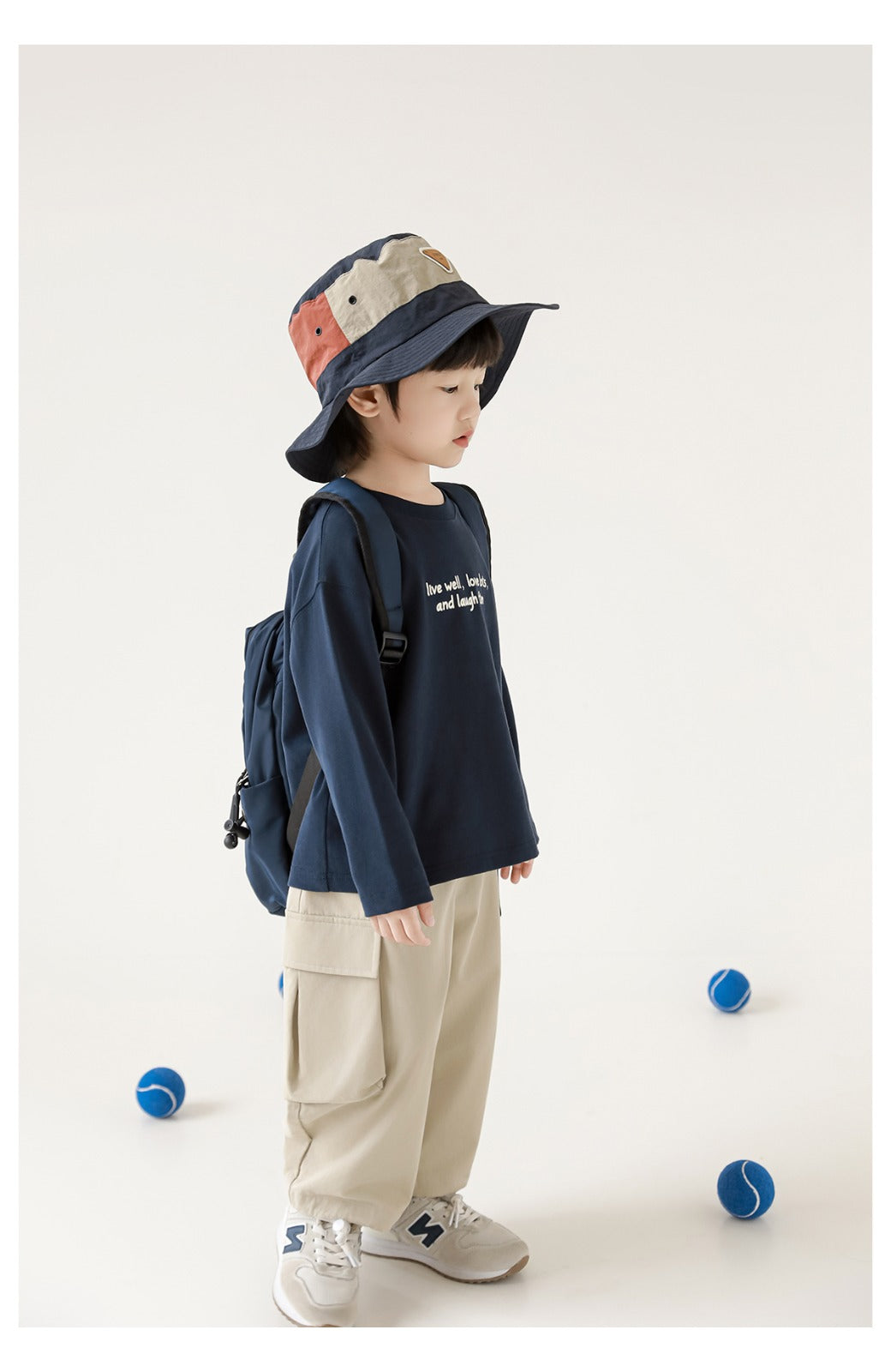 Kids Long Sleeve T-Shirt – Minimal Quote Print Pure Cotton