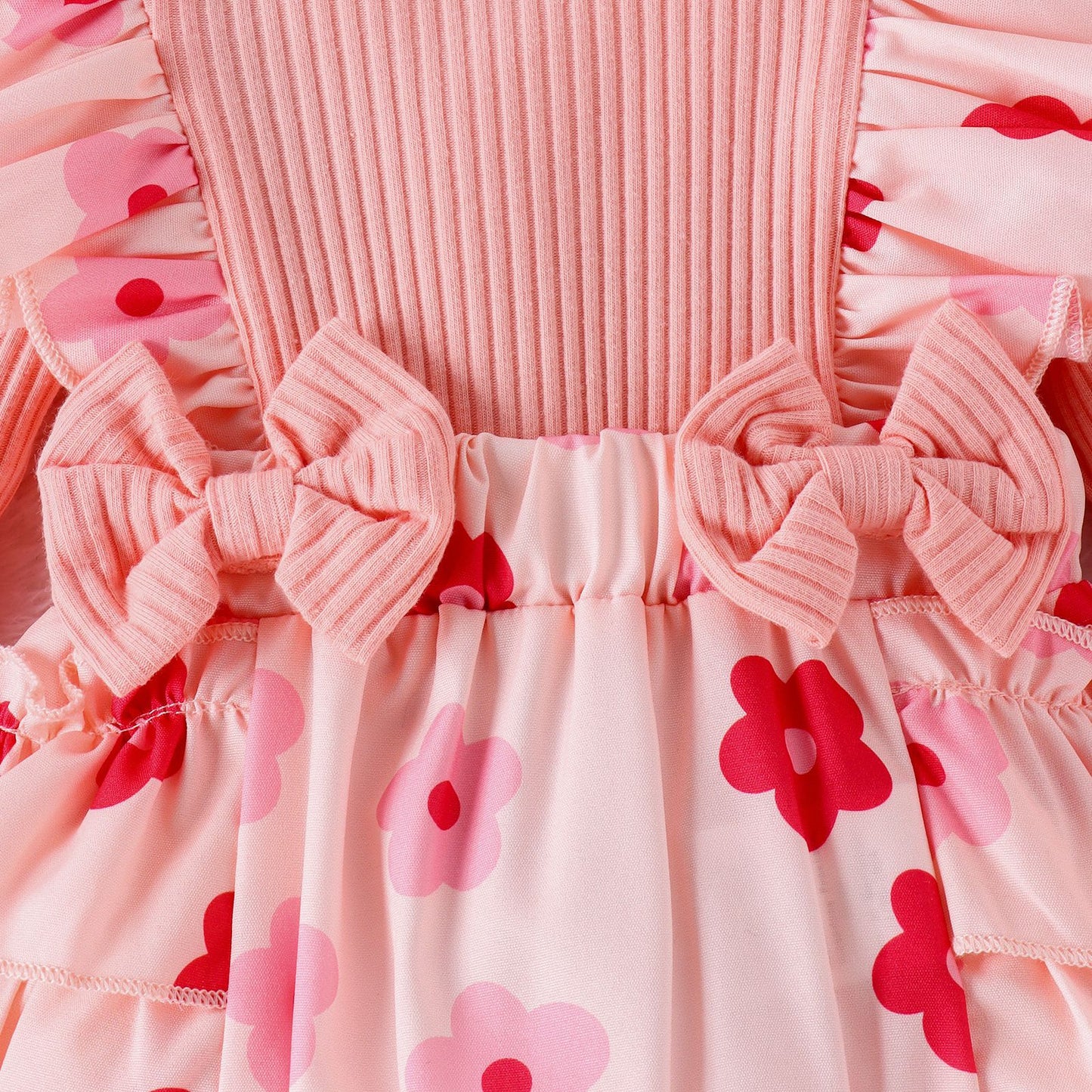 One-piece Romper Pants Bow Headdress Suit - MomiDream