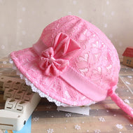 Baby Girl Rabbit Lace Mesh Bucket Hat