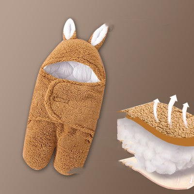 Baby Hold Newborn Thickened Out Wrap Swaddle Sleeping Bag - MomiDream