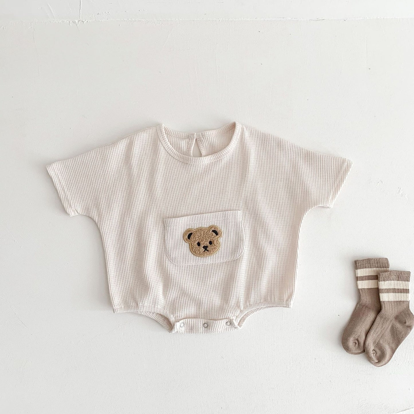 Summer Baby Bat Sleeve Romper