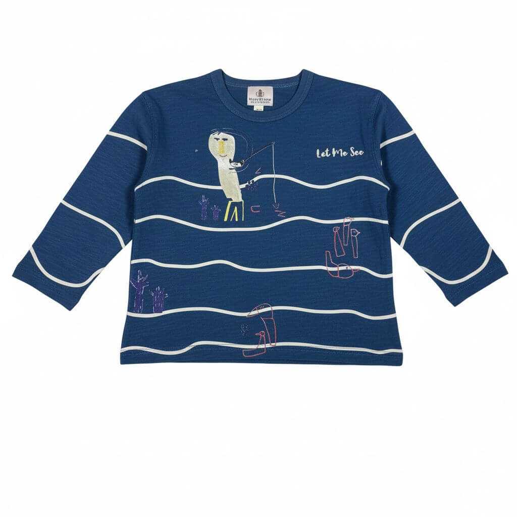 MomiDream Boys Printed Long Sleeve T-Shirt – Soft Cotton Casual Tee