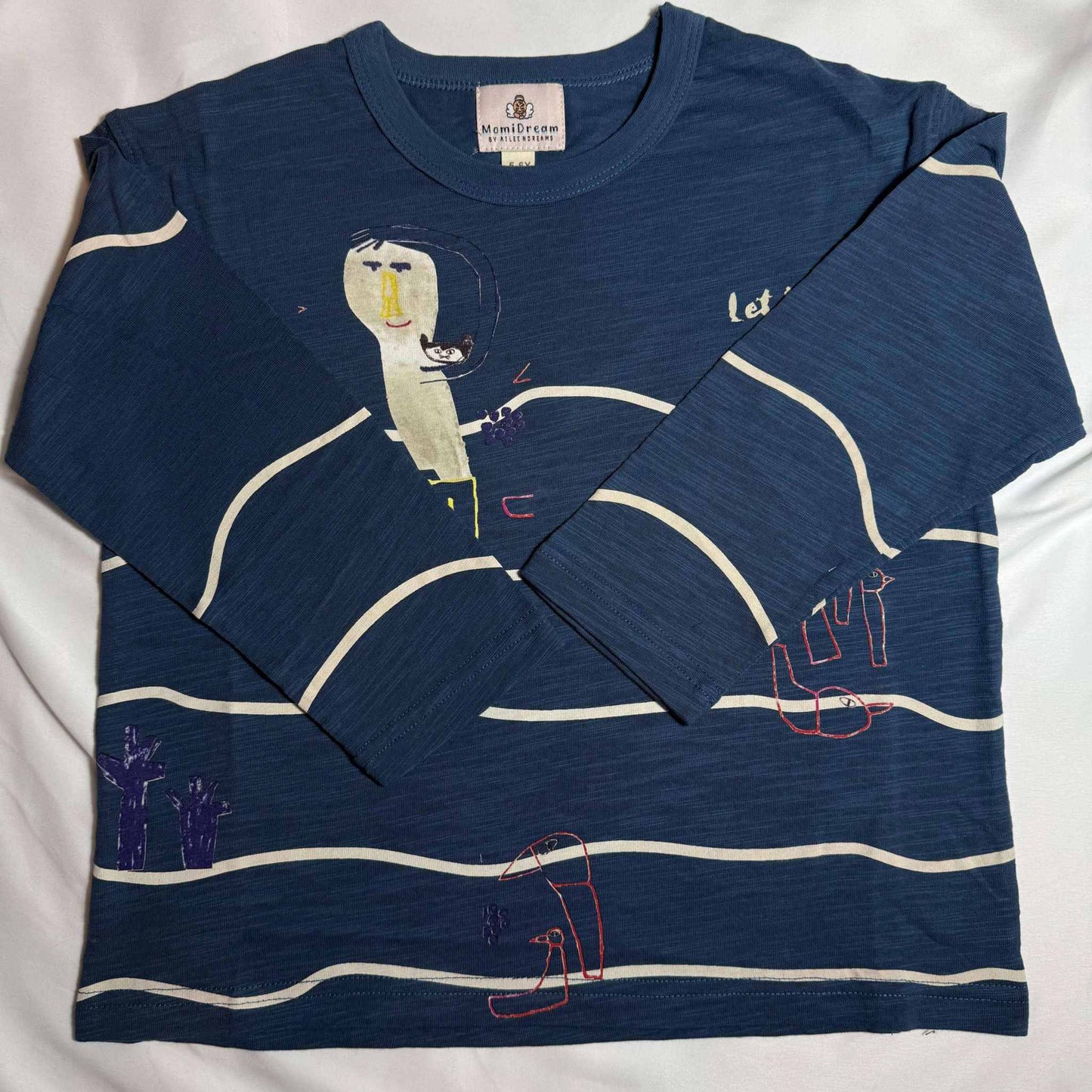 MomiDream Boys Printed Long Sleeve T-Shirt – Soft Cotton Casual Tee