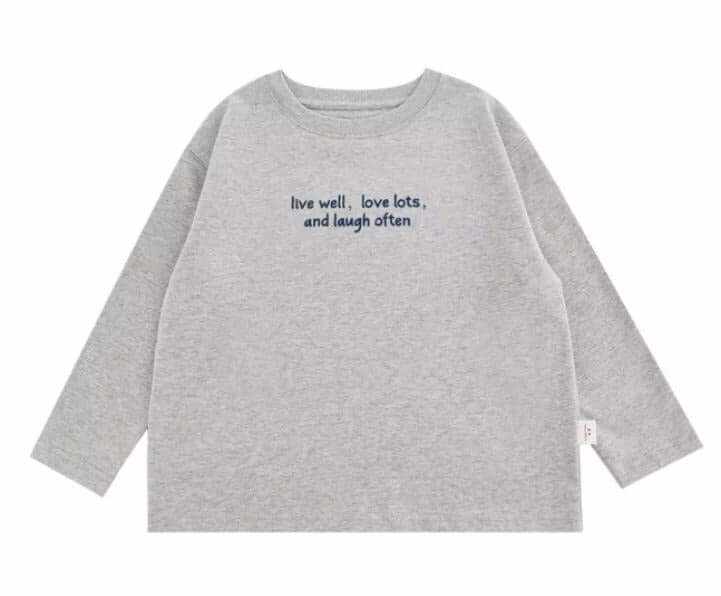 Kids Long Sleeve T-Shirt – Minimal Quote Print Pure Cotton