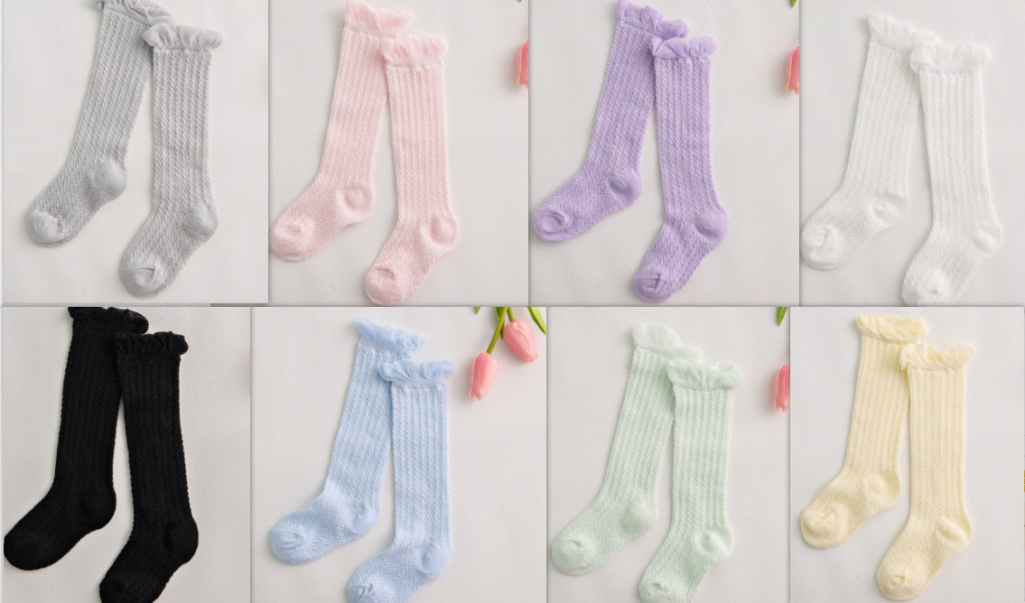 Mesh breathable over the knee mosquito socks - MomiDream