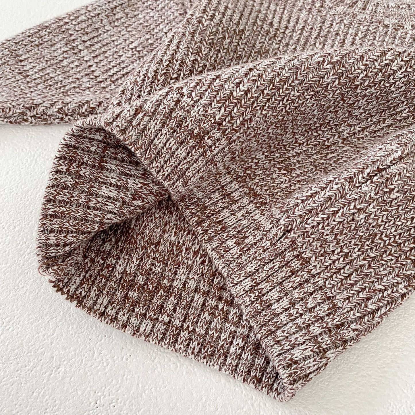 Infant Baby Girl Mixed Color Thick Needle Pullover Pants Pullover Fur Ball Knitted Hat 3-piece Set - MomiDream