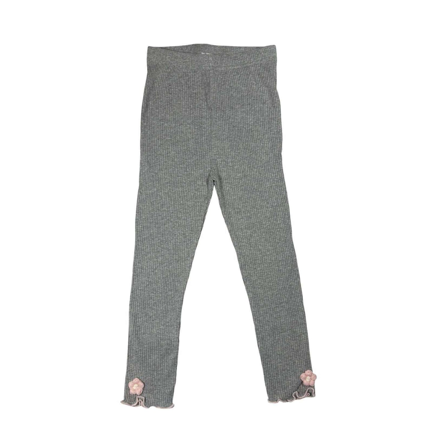 Momidream Kids Ribbed Leggings – Soft Cotton Blend Stretch Pants