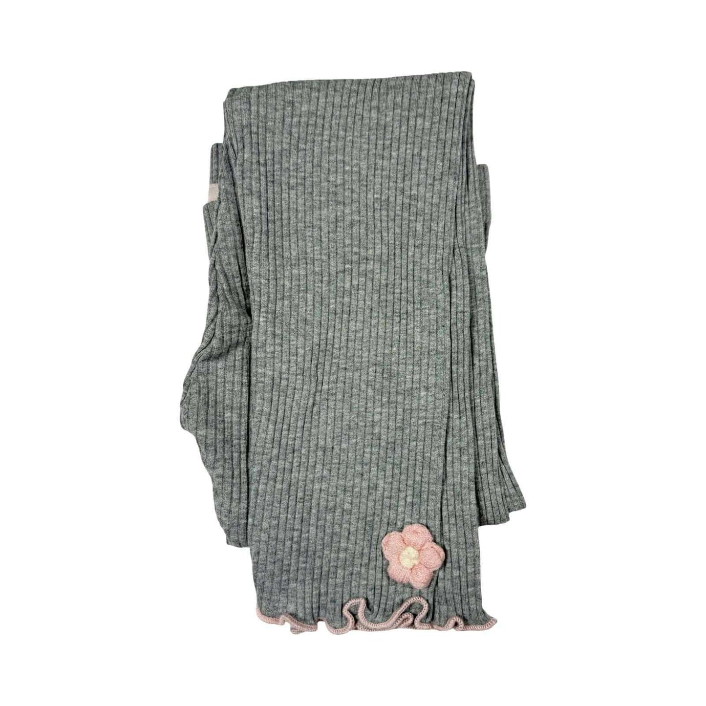 Momidream Kids Ribbed Leggings – Soft Cotton Blend Stretch Pants