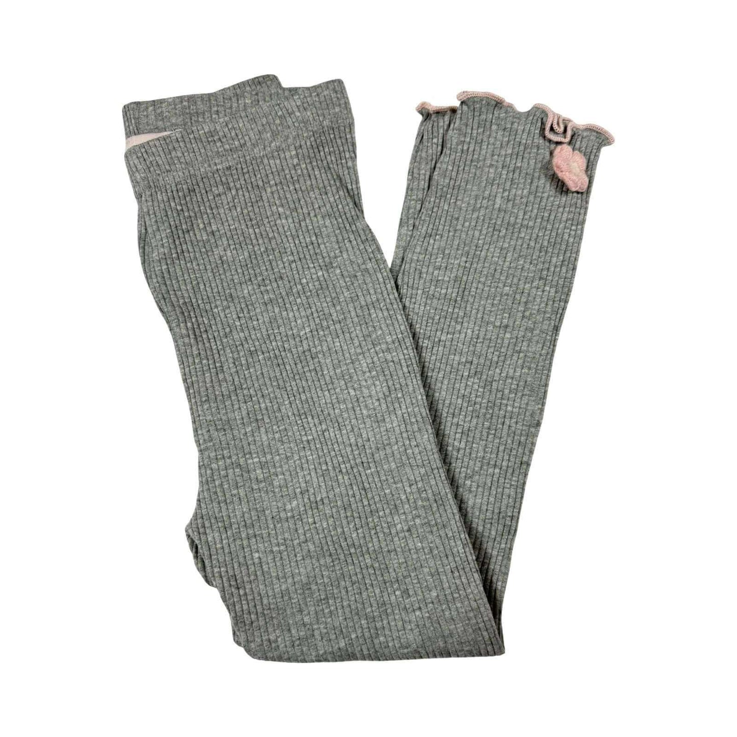 Momidream Kids Ribbed Leggings – Soft Cotton Blend Stretch Pants