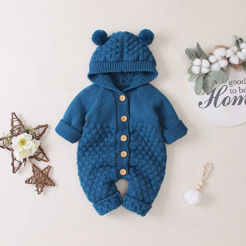 Baby knitted romper - MomiDream