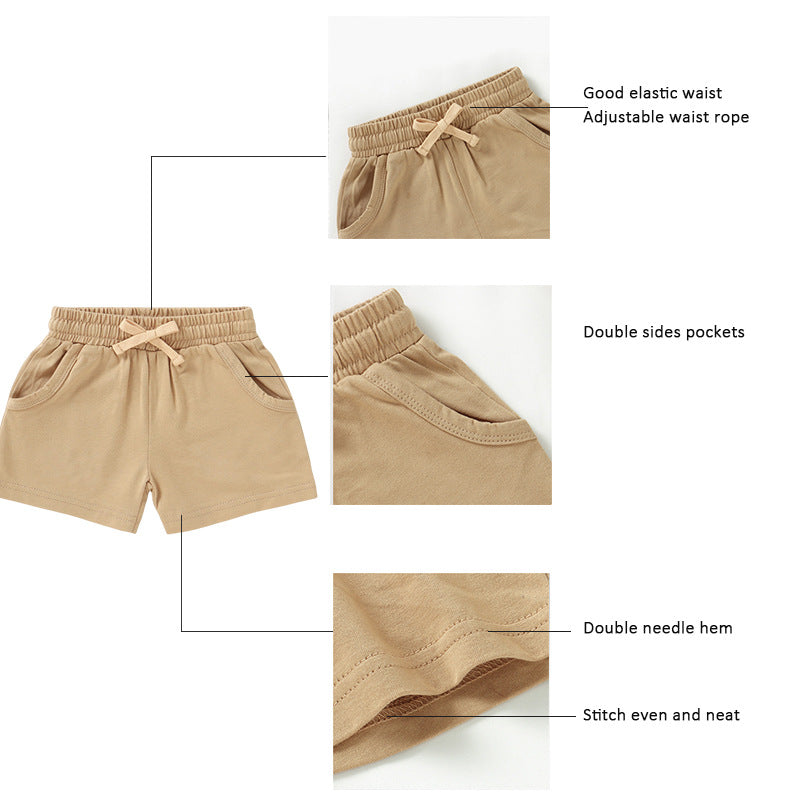Children's Short Sleeve Baby Organic Cotton Shorts Suit - MomiDream
