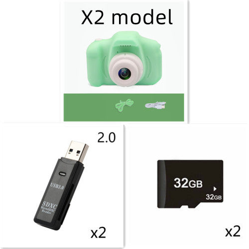 X2 HD Mini Cartoon Kids Digital Camera - MomiDream