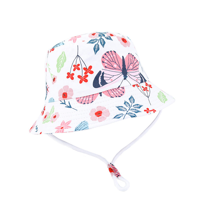 Children's Printed Dinosaur Bucket Sun Hat Big Brim Boy Girl Hat - MomiDream