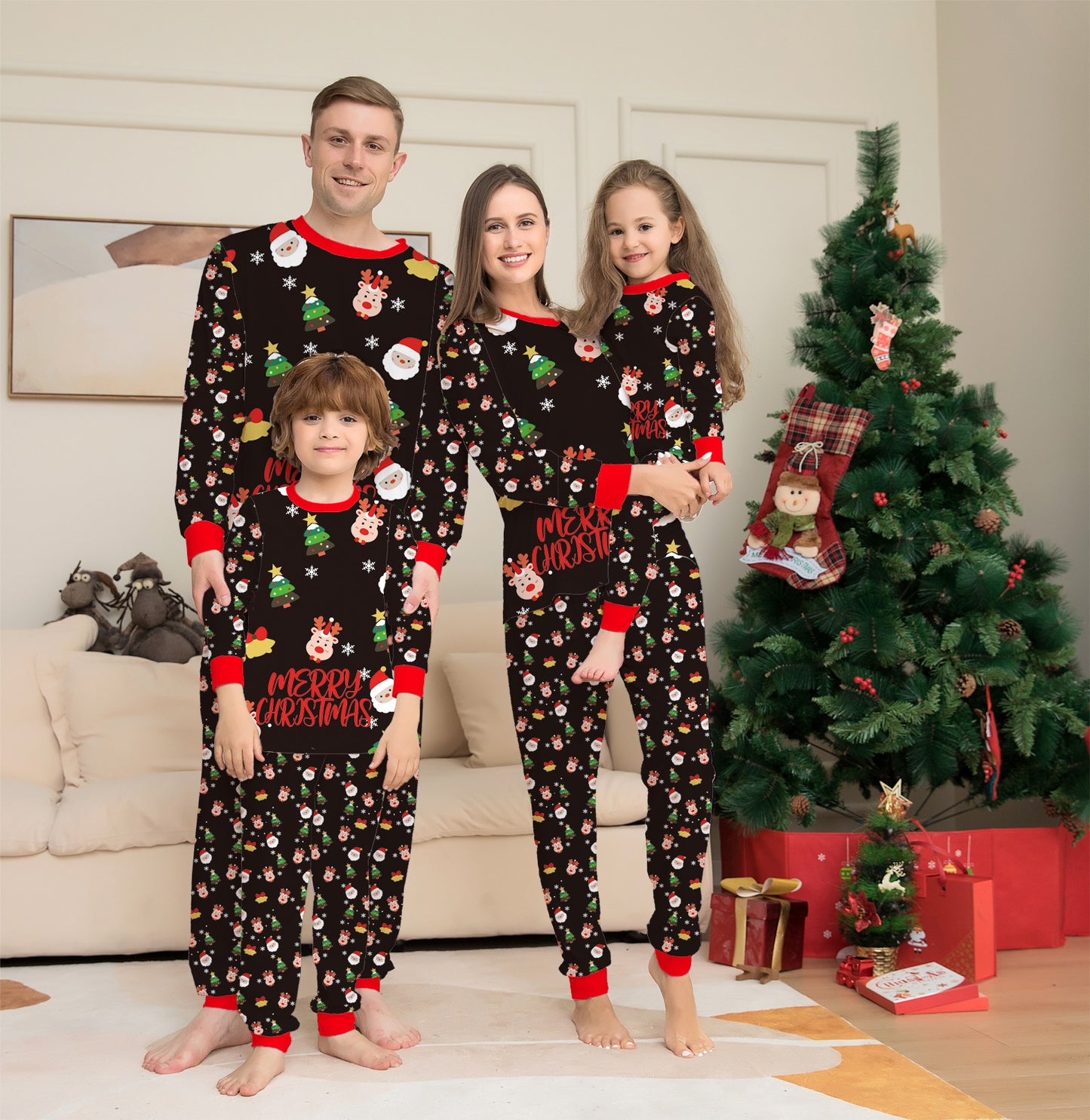Family Christmas Matching Pajamas Set Christmas Pajamas For Family Christmas PJS Xmas Sleepwear - MomiDream