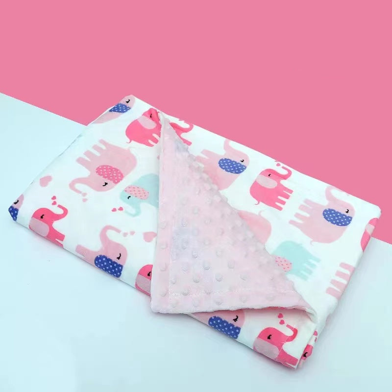 High Quality Baby Blanket Winter Flannel Fleece Flamingo Blanket Infant Swaddle Stroller Wrap For Newborn Baby Bedding Blankets - MomiDream