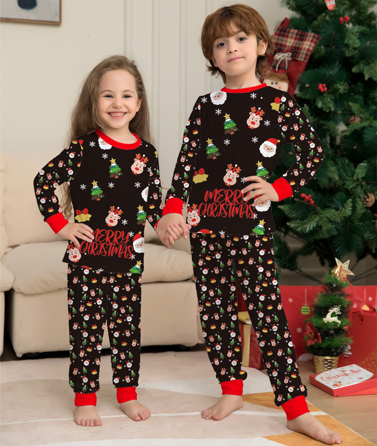 Family Christmas Matching Pajamas Set Christmas Pajamas For Family Christmas PJS Xmas Sleepwear - MomiDream