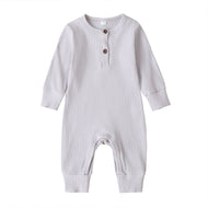 New Baby Jumpsuit Sunken Stripe Trousers Romper Western Style